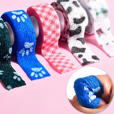 Non-woven self-adhesive cohesive bandage tape for finger