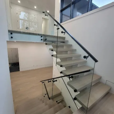 Modern Led Aluminum Glass Railings for Balcony Stair Villa Hotel Mall Apartment