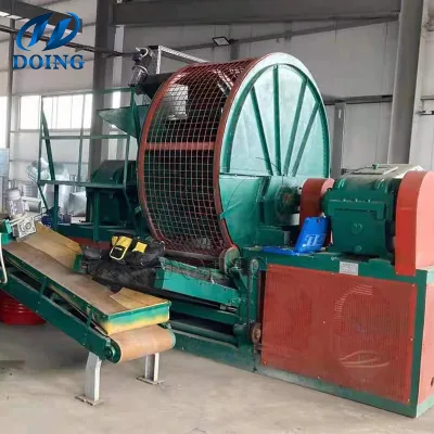 Automatic Waste Tire Shredder Machine Motor High Rubber Granules Fiber Extraction 1-Year Warranty Tyre Powder PLC Controlled