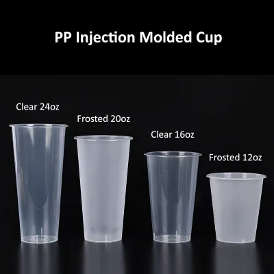 Custom Printed PP Plastic Cups Wholesale Reusable Drinking Tumblers for Restaurant Cafe Bar Europe 100pcs
