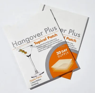 Private Label Transdermal Anti-Hangover Patch Healthcare Supply for Drunk Relief CE Certified 2 Year Shelf Life Shoulder Patches