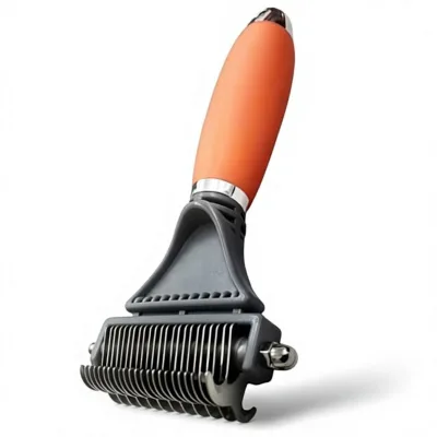 Customizable High Quality Eco-Friendly Easy-to-Use 2-in-1 Double-Sided Dematting Comb for Dogs & Cats Removes Loose Hair Tangles