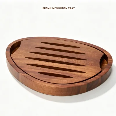 Breaking Bread Wooden Serving Bread Board