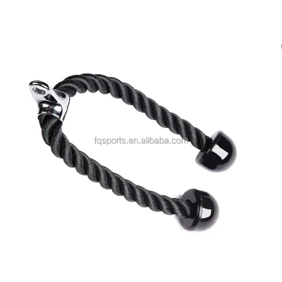Custom Gym Quality Triceps Hammer Battle Ropes Black Nylon 38mm Diameter for Tricep Workouts