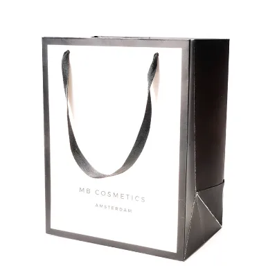 Wholesale Cheap Custom Design Shopping Paper Bags With Your Own Logo Portable Paper Bag