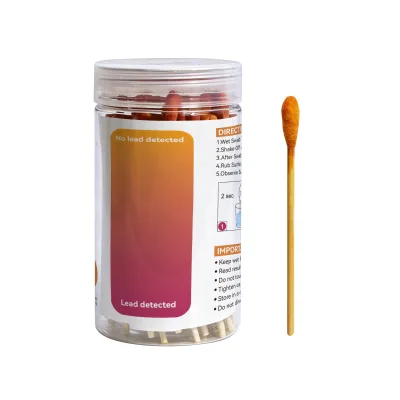 Rapid Lead Test Swabs Kit 60 Counts Shelf Life 2 Years Accurate Lead Detector for Painted Walls, Dishes, Furniture & Toys