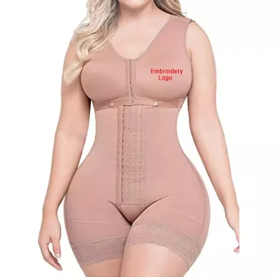 Custom Logo Colombian Shapewear Tummy Control Post Surgery Stage2 Butt Lifter Compression Garments Wholesale Hourglass