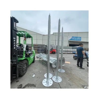 Factory Price Hight Quality 1600mm Flange Top Q235 Tube Type Ground Screw