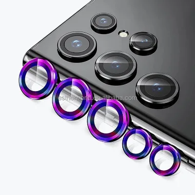 Camera Lens Protector Film Anti-reflective 9H Grade Tempered Glass 2.5D/3D for S22/S23/S24 Ultra Mobile Phone