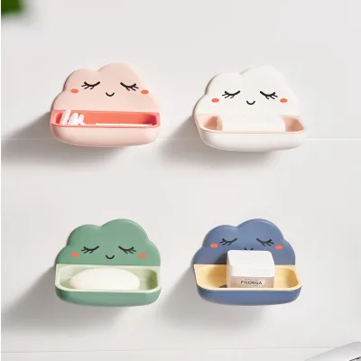 2022 Plastic Travel Soap Dish Rack Holder Tray for Bathroom