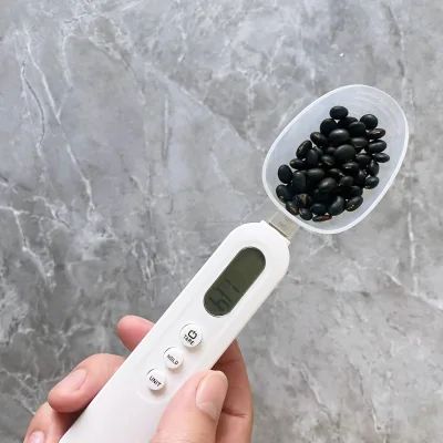 Portable Electronic Measuring Spoon Mini Household Kitchen Weighing Digital Detachable Scale 500g Capacity G/oz/ct/gn Units High