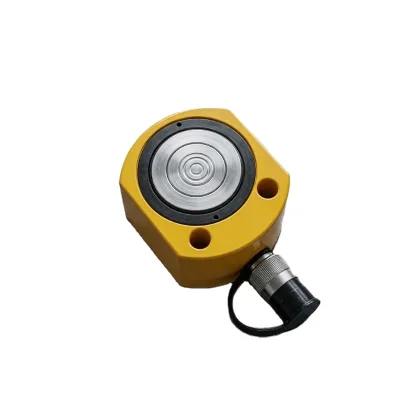 RSM-300 30 Ton Ultra-flat Mini Hydraulic Cylinder Jack, 700 Bar (10000 Psi) Single Acting Spring Return Adjustable Hydraulic Ram