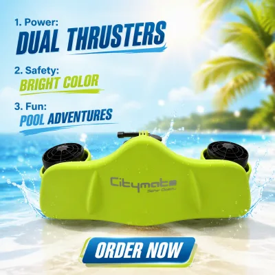 Cheap Water Scooters For Sale Citymate Handheld Underwater Scooter Torpedo Para Buceo, 530W Dual Motors IP68 Battery Fast ship