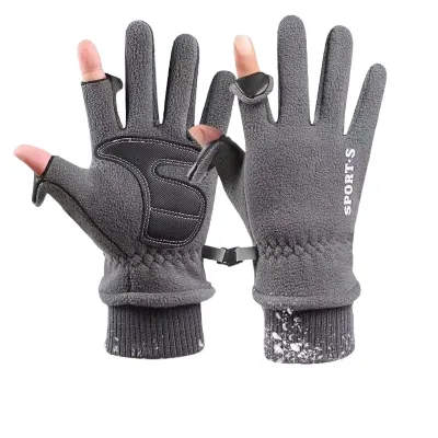 Winter Fleece Warm Motorcycle Gloves Touch Screen Running Gloves