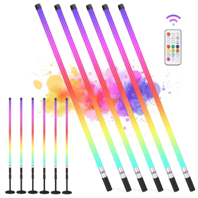 Ambient Lights 100CM DJ Club Color Led Light Stick 4800mA USB Recharge Digital Tube Decorative Lamp Party Rental Event Light