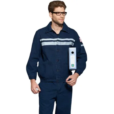 Custom Autumn Winter Thick Cotton Workwear Hi Vis Workwear Uniforms Coal Mine Cowboy Work Jacket Pants Overall Suit