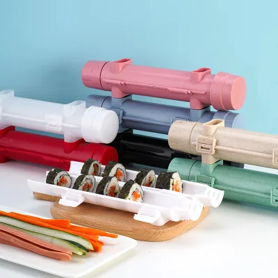 Diy Rice Vegetable Meat Mold Tool Colored Plastic Pp Wheat Straw Sushi Maker for Rolling