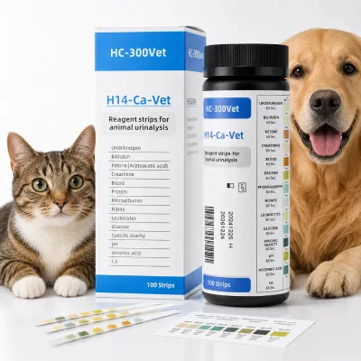 Animal Health 60 Second Reagent Strips Diagnostic Kit with Color Chart for Pet Hospital Bulk Order