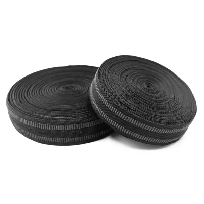 Accept Custom LOGO Black Elastic Band Woven Elastic Webbing