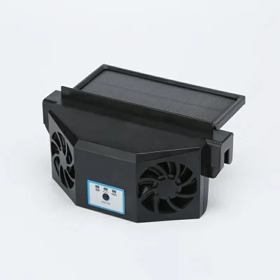 High-Power 12 Volt Solar Car Fan With 8-Inch Blade Air-Circulating Cooling System