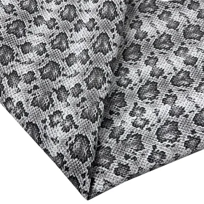 3D Printed Snake Patterned Sheepskin Small Snake Scale Pattern Head Layer for Clothing Luggage Handbags Sofas Shoes Costumes