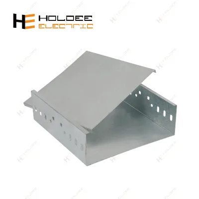 HOLDEE Corrosion Resistant Easy Installation Electric Galvanized Steel Cable Trunking, 3 Metre Length with Lid and Coupler