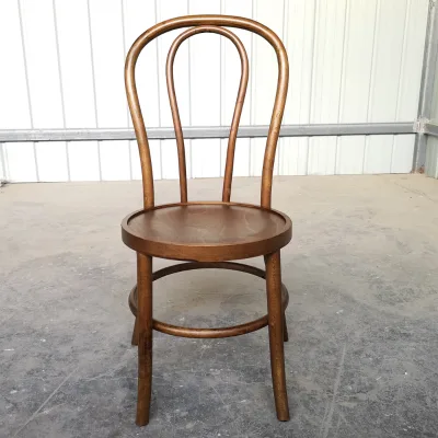 Modern Design Solid Wood High Back Thonet Chairs Creative Bentwood Style Stackable Soft Cushion Home Furniture for Home Home