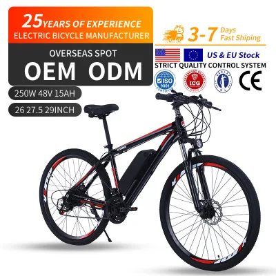 Factory Wholesale 26Inch 48V 15Ah 500W Pit Gravel Cross Mountain Girt Trial Aluminum Alloy Hub Rear Motor Electric Bike