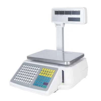 30kg Barcode Label Printing LED Display Computing Scale Aclas Digital Weighing Scales with Printer 15kg