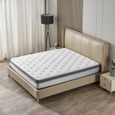 Queen Size Modern Comfort Sleep Mattress Vacuum Compressed Air Layer Polyester for Hotel and Home Furniture