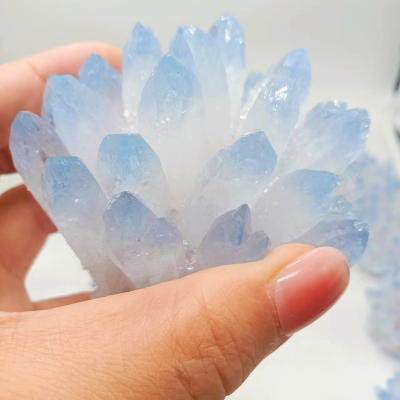 Hot Sold Crystal Wholesale Bulk Crystals Healing Stone Blue Quartz Crystal Cluster