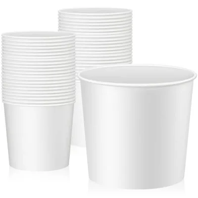 Custom Print Paper Popcorn Bucket Food Paper Chicken Cup With Lid for Party Food Cooling Supplies