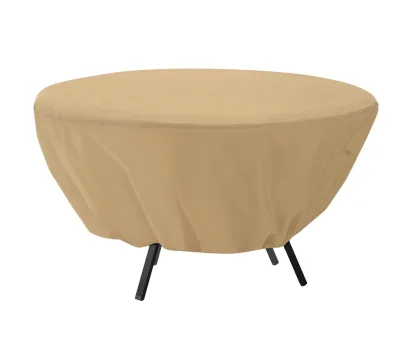 High Quality Hot Sale ODM Oxford Fabric 600D Anti UV Sunshade Polyester Picnic Table Cover Outdoor Round Table Cover