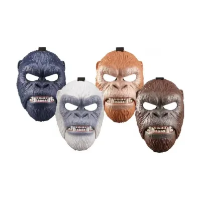 Hot Selling Realistic Gorilla Hard Plastic Head Mask Halloween Scary Mask Cosplay & Monkey Mascot for Carnival Party Masks