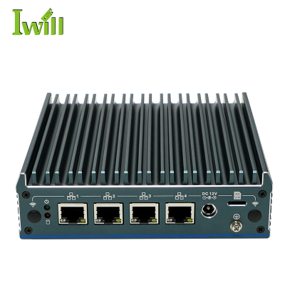 Home Server Mini Pc Portable Mini Linux Server 4LAN and Max 2USB