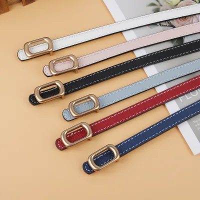 2023 Luxury PU Leather Women Waist Belt Slim Corset Strap Dress Shirt Belt Autumn Spring Female Belt