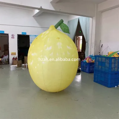 Giant Inflatable Lemon Fruit Lemonade with Led Light for Advertising