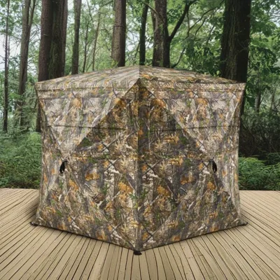 Camo Oxford Hunting Tent One Bedroom 360 Degree Bird Watching Stool Tactical Outdoor Hunting Blind