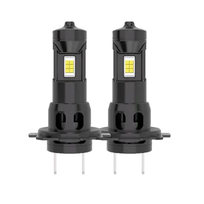 Mini Size 60W High Brightness LED Headlight Bulb Plug Play 3570 Chip H4 H7 H11 9005 H1 9006 Aluminum 6500k Color Temperature New