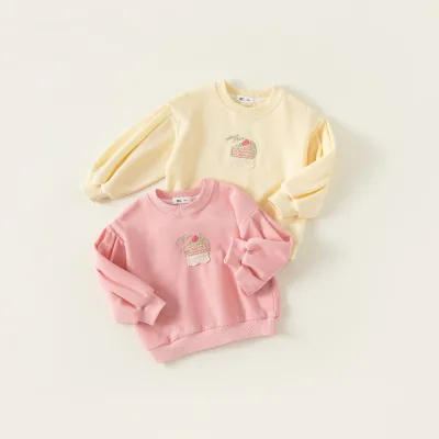 Custom Print Cotton Kids Baby Clothing Children Sweatshirts Pullover for Kids Wholesale Baby Crew Neck Sweatshirts