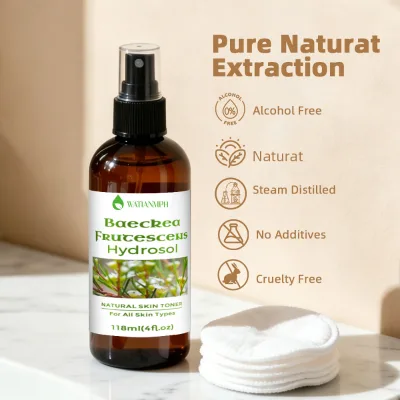 Premium Pure Baeckea Frutescens Hydrosol Natural Botanical Facial Water for Skin Care Wholesale
