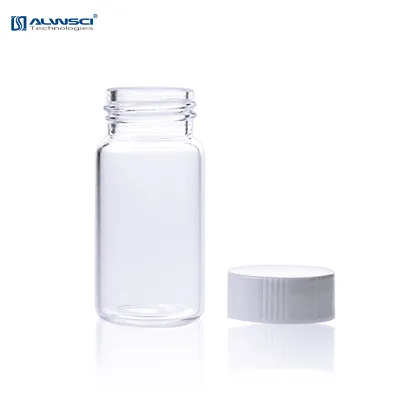 20 ml Screw clear Glass Storage Vials with 24-400 Screw Closures