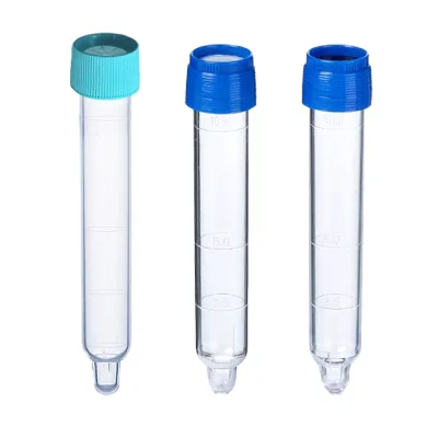 Laboratory Plastic Test Tube Paper Film Aluminum Film Silicone Film Cover Disposable 10ml Punctureable Urine Sediment Tube