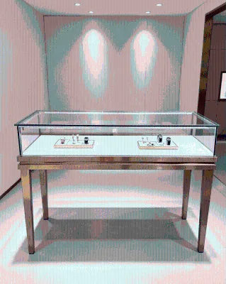 Modern White Wood Wall Mounted Jewelry Display Showcase Custom Retail Fixture for Luxury Mall Store China Origin