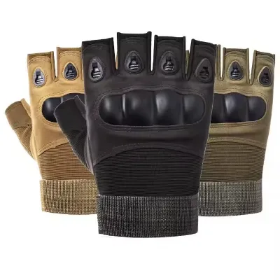 Tactical Half Finger Gloves Boxing Motorcycle Outdoor Motorcycle Riding Glove for Sports Protection Fitness