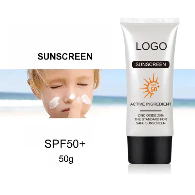 OEM 50ml Organic UV Sunscreen Moisturizing Sun Protective Cream Gel SPF50+/PA++++ Sunscreen Sunblock Cream