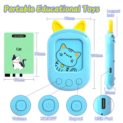 Flash Cards Factory New Design Children's Educational 112-Card Flash Card Machine Early Education Sensori Learning Device
