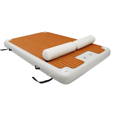 6ft/8ft/10ft/12ft Mini Docking Station Floating Dock Island Floating Raft Pvc Inflatable Water Floating Mat for Holidays