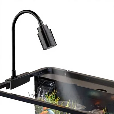 3W Aquarium Light LED Clip 1-5 Gallon Fish Tank Small Full Spectrum USB Lamp 360 Rotation Dimmable Aluminum for Betta Fish