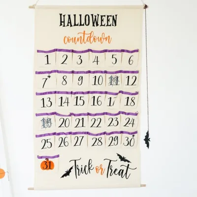 Wholesale Monogram Calendar Advent Sublimation Calendar Halloween Calendar Advent